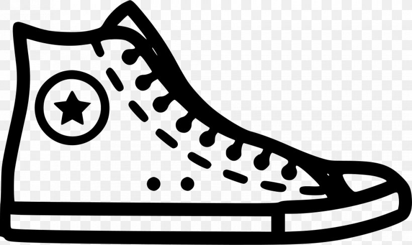 Converse Clothing Shoe Chuck Taylor All-Stars Clip Art, PNG, 980x584px, Converse, Area, Black, Black And White, Brand Download Free