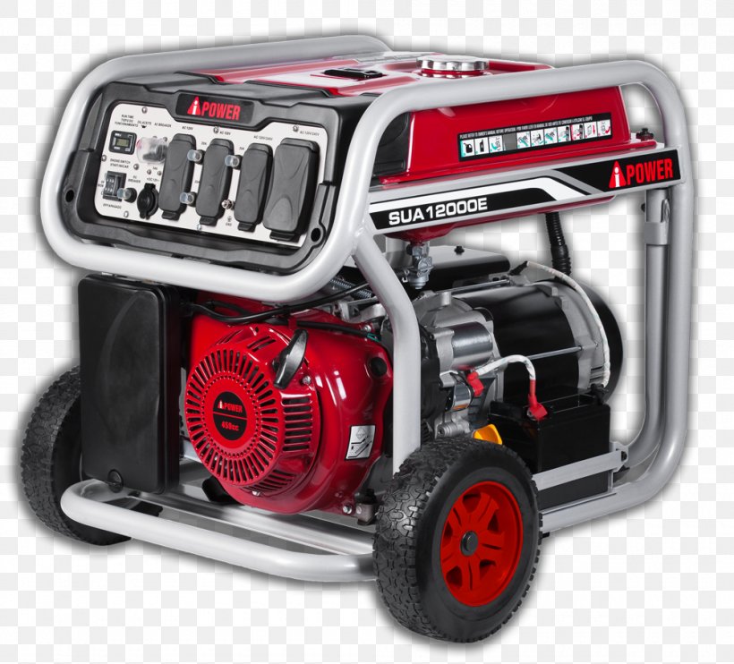 Electric Generator A-iPower SUA12000E Engine-generator Watt, PNG, 1000x905px, Electric Generator, Ampere, Automotive Exterior, Electric Power, Electricity Download Free