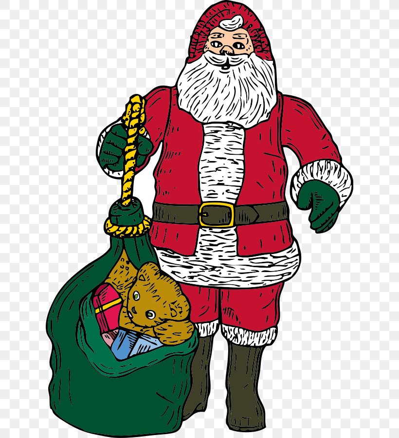 Santa Claus Bag Clip Art, PNG, 632x900px, Santa Claus, Art, Bag, Christmas, Christmas Decoration Download Free