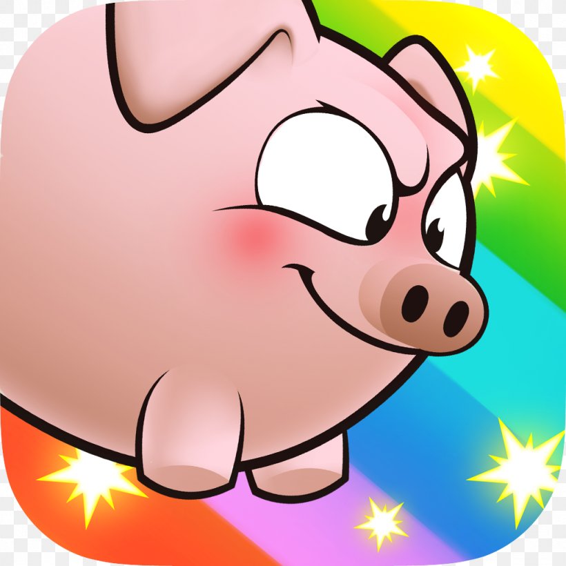 Pig Racing Snout Computer, PNG, 1024x1024px, Pig, App Store, Cartoon, Cheek, Computer Download Free