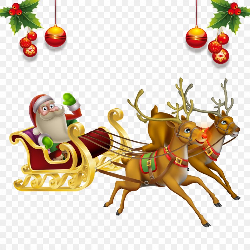 Rudolph Santa Clauss Reindeer Santa Clauss Reindeer Christmas, PNG, 1000x1000px, Rudolph, Child, Christmas, Christmas Decoration, Christmas Eve Download Free