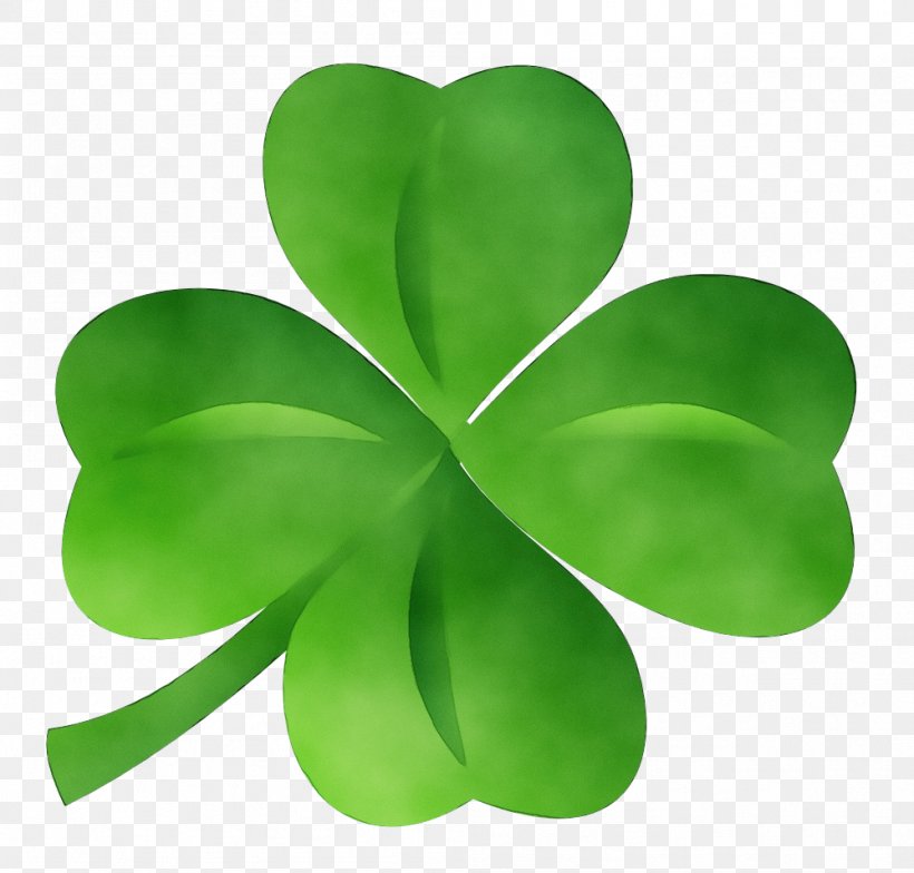 Shamrock, PNG, 999x956px, Watercolor, Clover, Flower, Green, Leaf Download Free