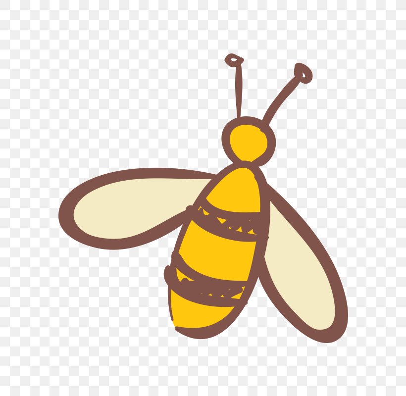 Honey Bee Clip Art, PNG, 800x800px, Honey Bee, Bee, Butterfly, Cartoon, Food Download Free