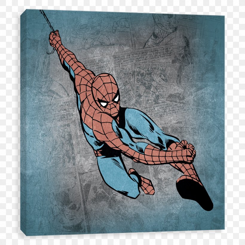 Spider-Man Character Clock Cartoon, PNG, 1000x1000px, Spiderman, Amazing Spiderman, Art, Canvas, Cartoon Download Free