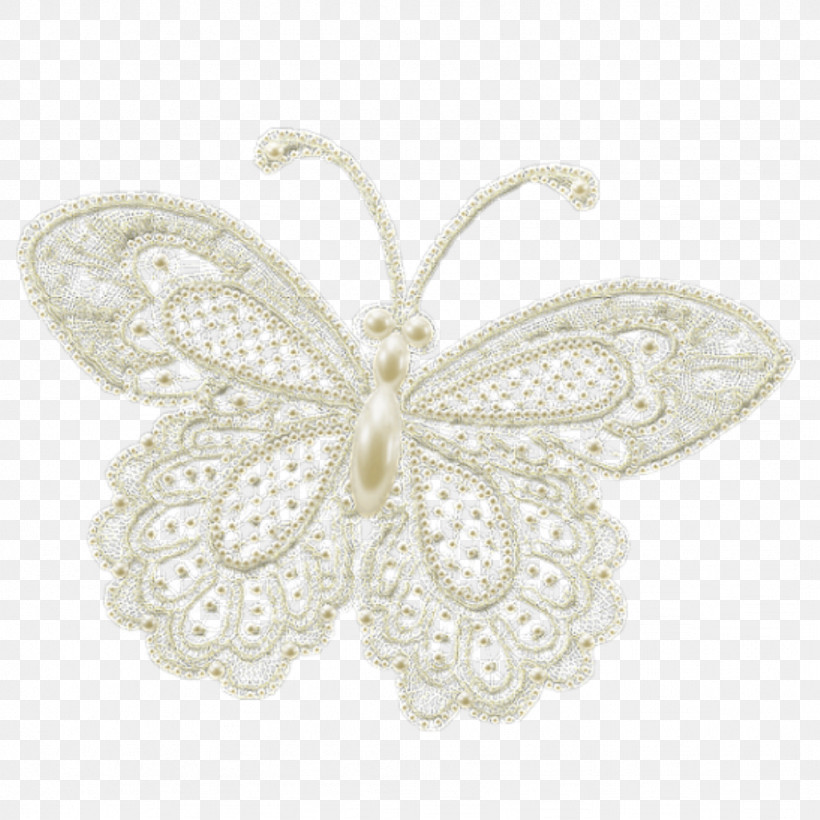 White Lace Butterfly Ornament Jewellery, PNG, 1024x1024px, White, Brooch, Butterfly, Jewellery, Lace Download Free