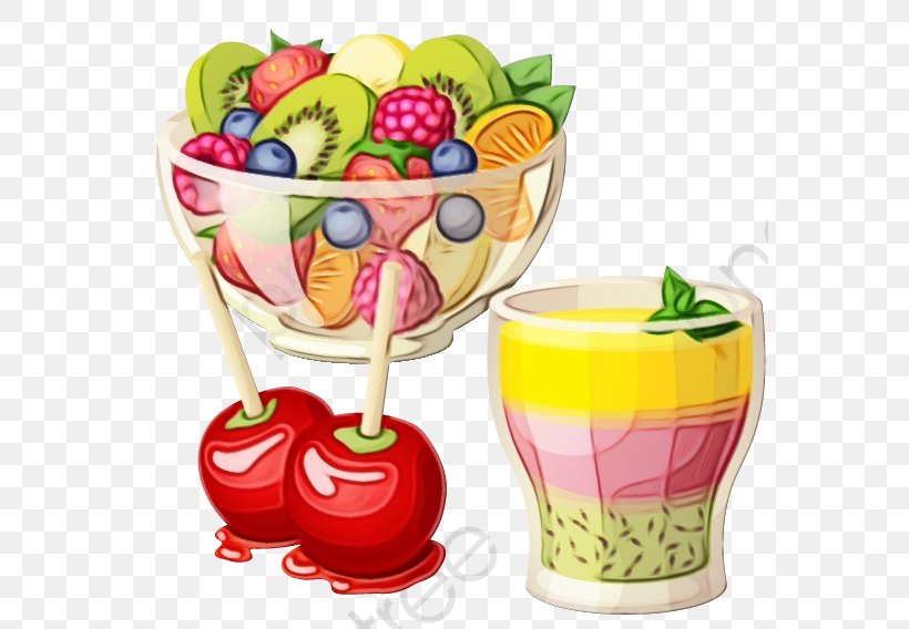 Juice Background, PNG, 567x568px, Watercolor, Apple, Cuisine, Dessert, Dessert Salad Download Free