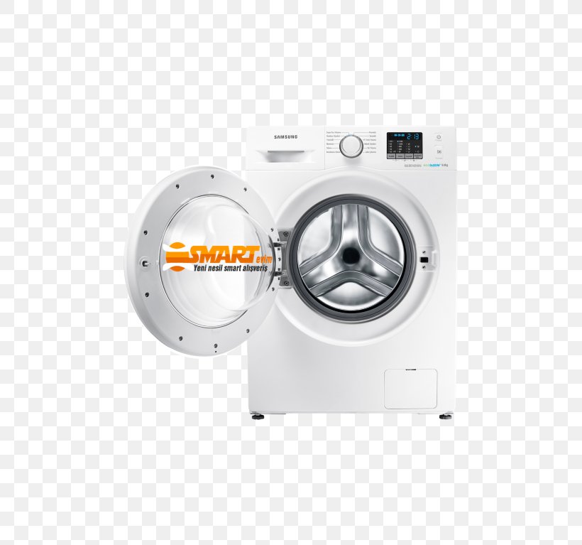 Washing Machines Samsung WW80J3473KW Laundry Samsung WF80F5E0W2W, PNG, 767x767px, Washing Machines, Clothes Dryer, Consumer Electronics, Hardware, Home Appliance Download Free