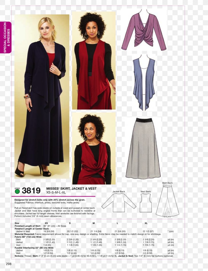 Dress Jacket Skirt Sewing Pattern, PNG, 1350x1763px, Dress, Aline, Cardigan, Clothes Hanger, Clothing Download Free