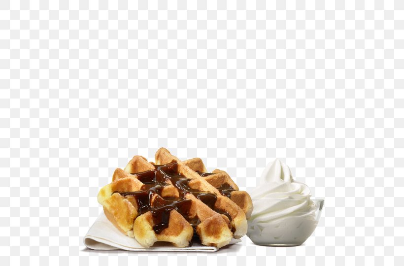 Belgian Waffle Milkshake Chicken Nugget Sundae, PNG, 500x540px, Belgian Waffle, Breakfast, Burger King, Caramel, Chicken Nugget Download Free