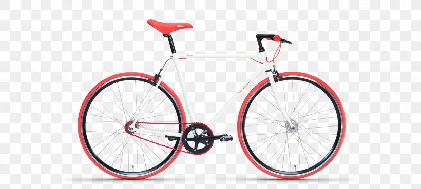 Fixed-gear Bicycle 6KU Fixie Single-speed Bicycle Track Bicycle, PNG, 2500x1127px, 6ku Fixie, Bicycle, Bicycle Accessory, Bicycle Frame, Bicycle Frames Download Free