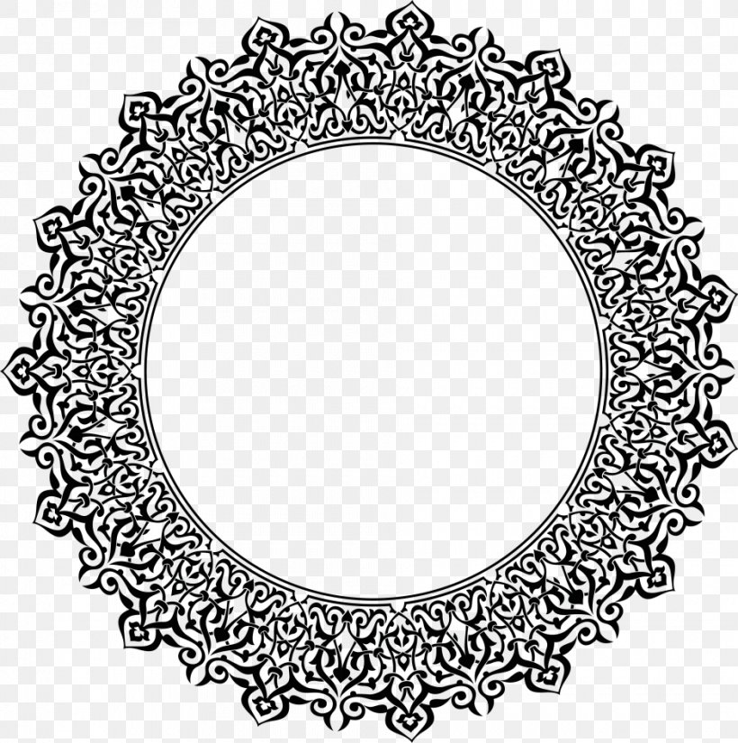 Ornament Picture Frames Clip Art, PNG, 940x946px, Ornament, Area, Black And White, Decorative Arts, Grayscale Download Free