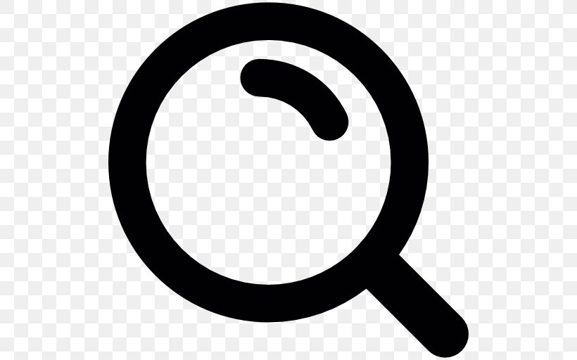 Serach, PNG, 512x512px, Magnifying Glass, Area, Black And White, Symbol Download Free