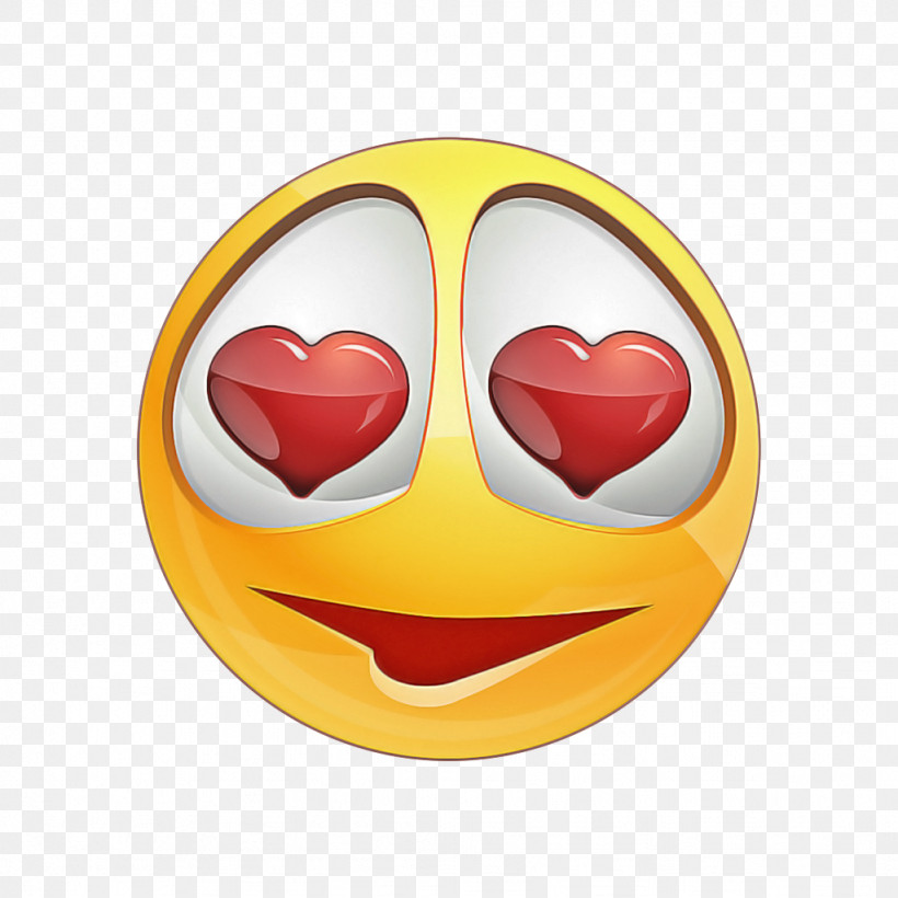 Emoticon, PNG, 1024x1024px, Smiley, Emoticon, Heart, M095, Yellow Download Free