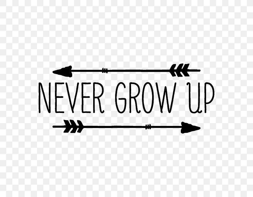 Never Grow Up T-shirt Peeter Paan Clothing, PNG, 640x640px, Never Grow Up, Area, Black, Black And White, Boy Download Free