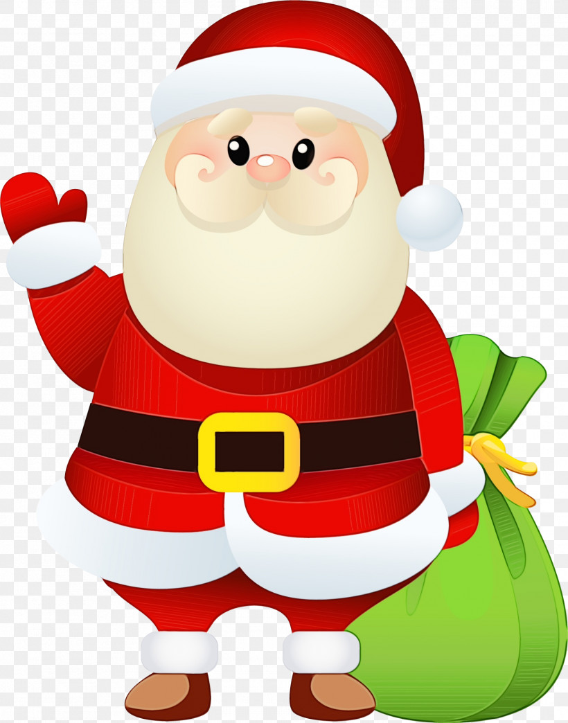 Santa Claus, PNG, 1501x1912px, Watercolor, Animation, Caricature, Cartoon, Christmas Day Download Free