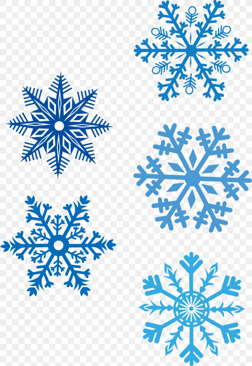 Snowflake Euclidean Vector Sticker, PNG, 842x1224px, Snow, Black And White, Blue, Border, Point Free
