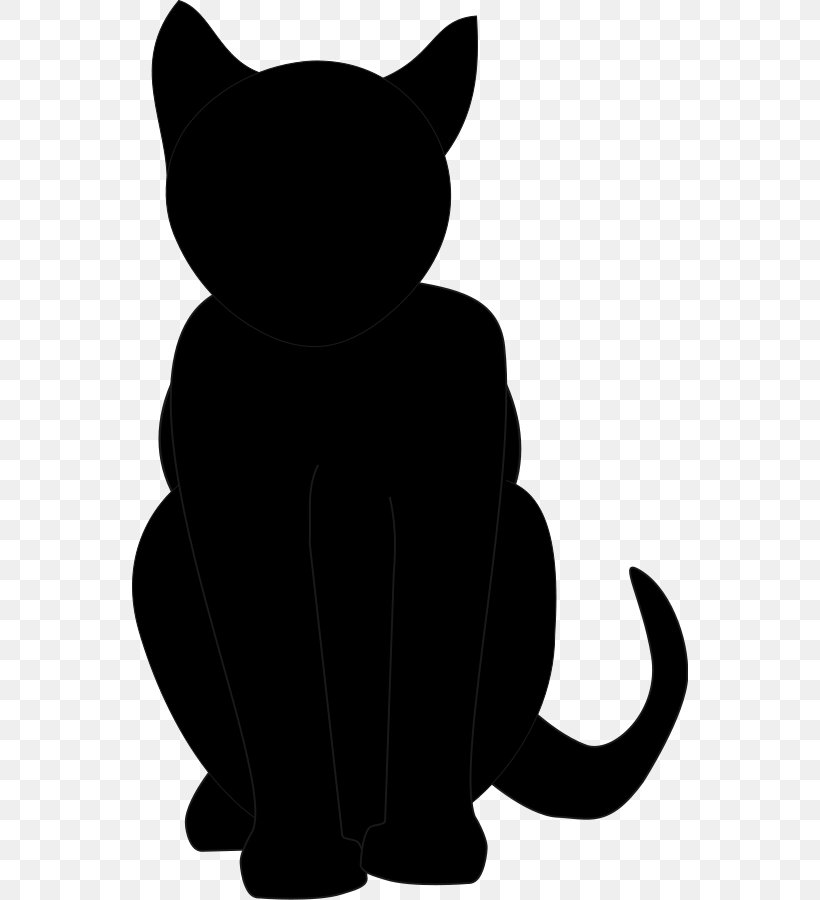 Black Cat Kitten Clip Art, PNG, 556x900px, Cat, Bicolor Cat, Black, Black And White, Black Cat Download Free