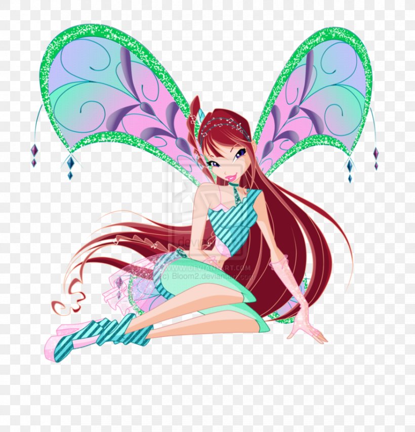 Musa Aisha Bloom Winx Club: Believix In You Stella, PNG, 876x912px, Watercolor, Cartoon, Flower, Frame, Heart Download Free