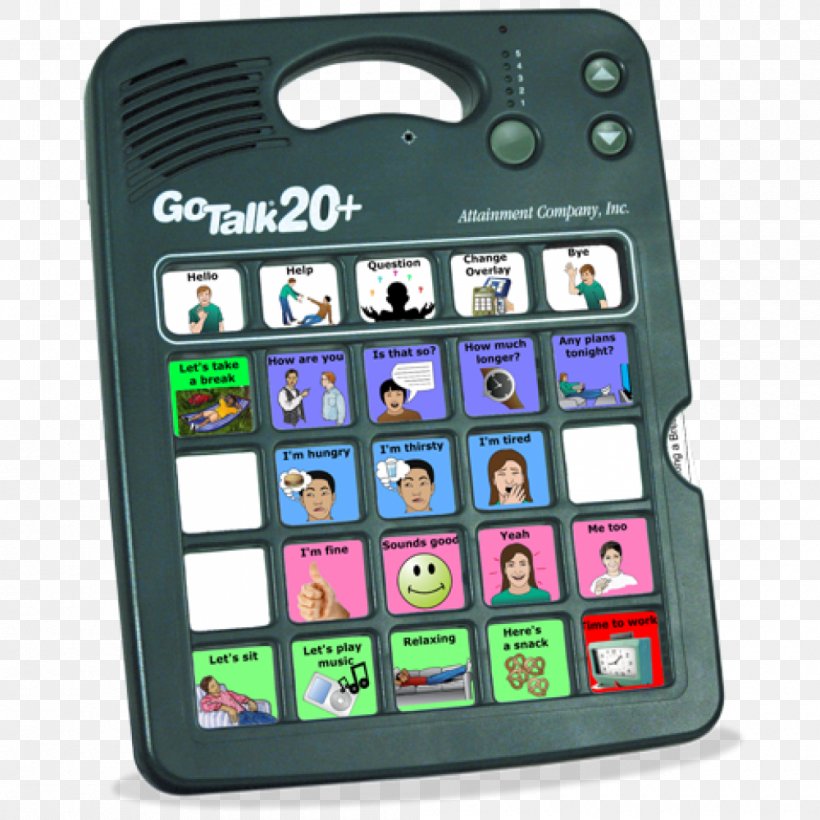 Augmentative And Alternative Communication GoTalk One Speech-generating Device, PNG, 1000x1000px, Communication, Assistive Technology, Autism, Cellular Network, Computer Hardware Download Free