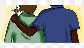 T-shirt - T-shirt Shoulder Cartoon Character PNG