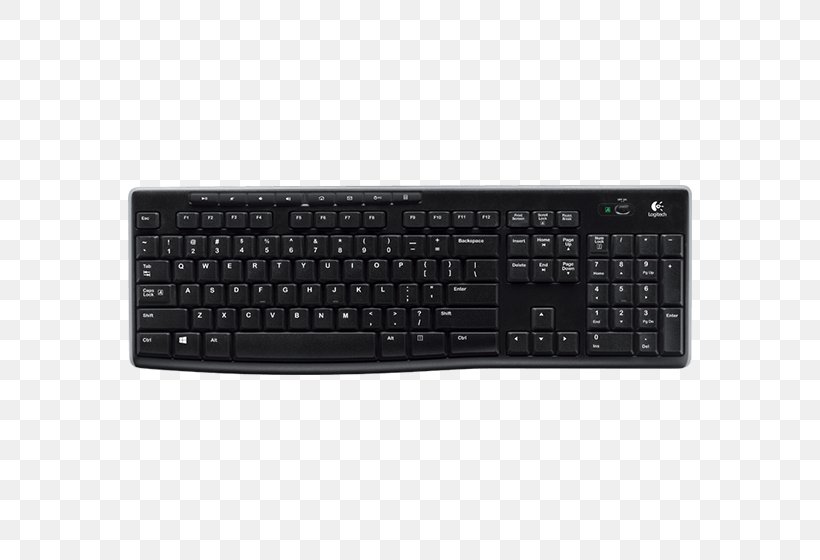 Computer Keyboard Laptop Computer Mouse Logitech K270 Logitech Unifying Receiver, PNG, 652x560px, Computer Keyboard, Computer, Computer Component, Computer Mouse, Electronic Device Download Free