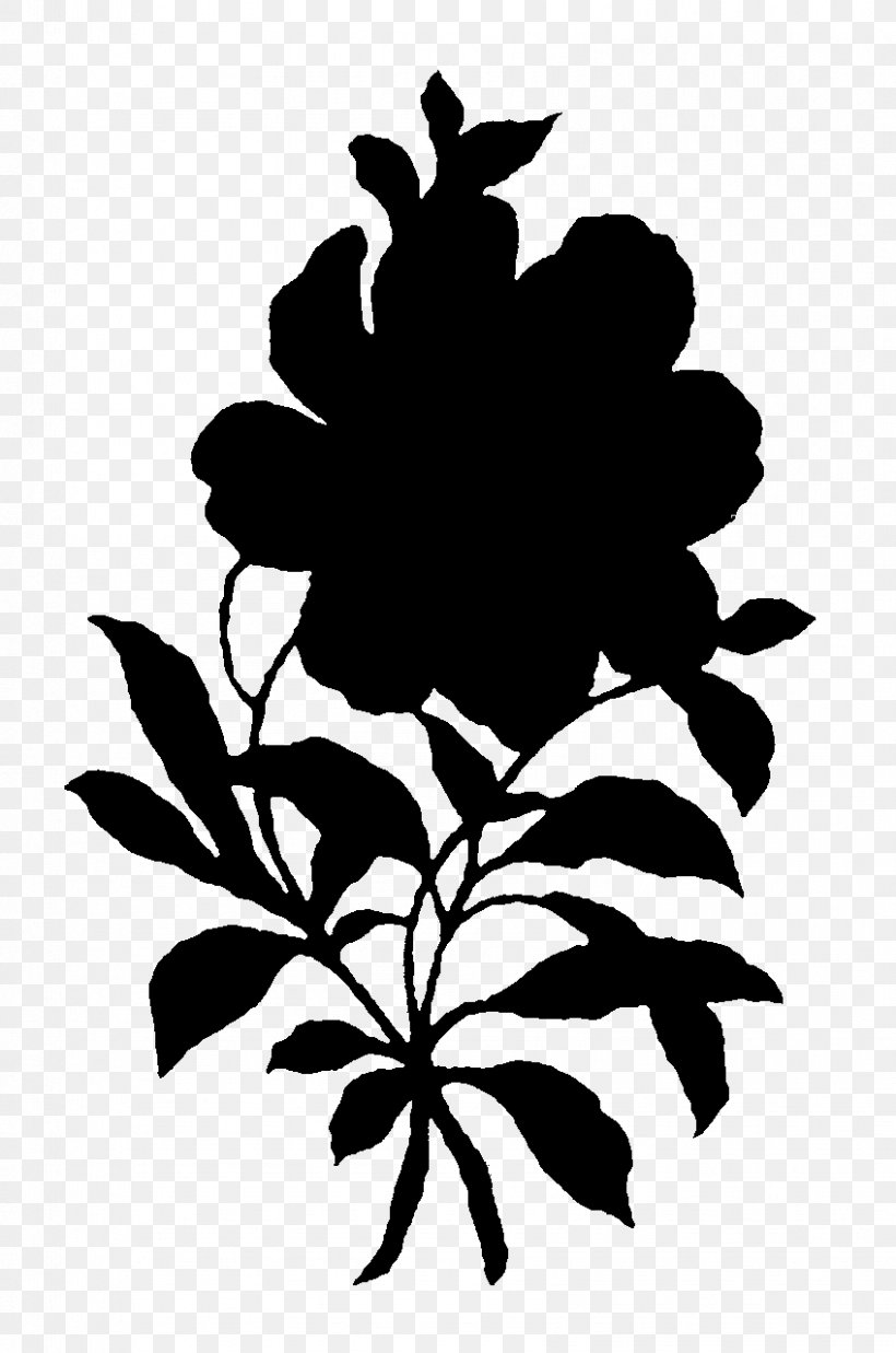 Flowering Plant Plant Stem Leaf Silhouette, PNG, 848x1280px, Flower, Blackandwhite, Botany, Branch, Flowering Plant Download Free