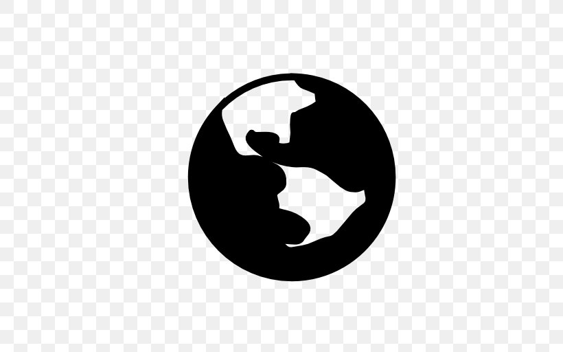 World Globe Symbol, PNG, 512x512px, World, Black, Black And White, Crescent, Earth Symbol Download Free
