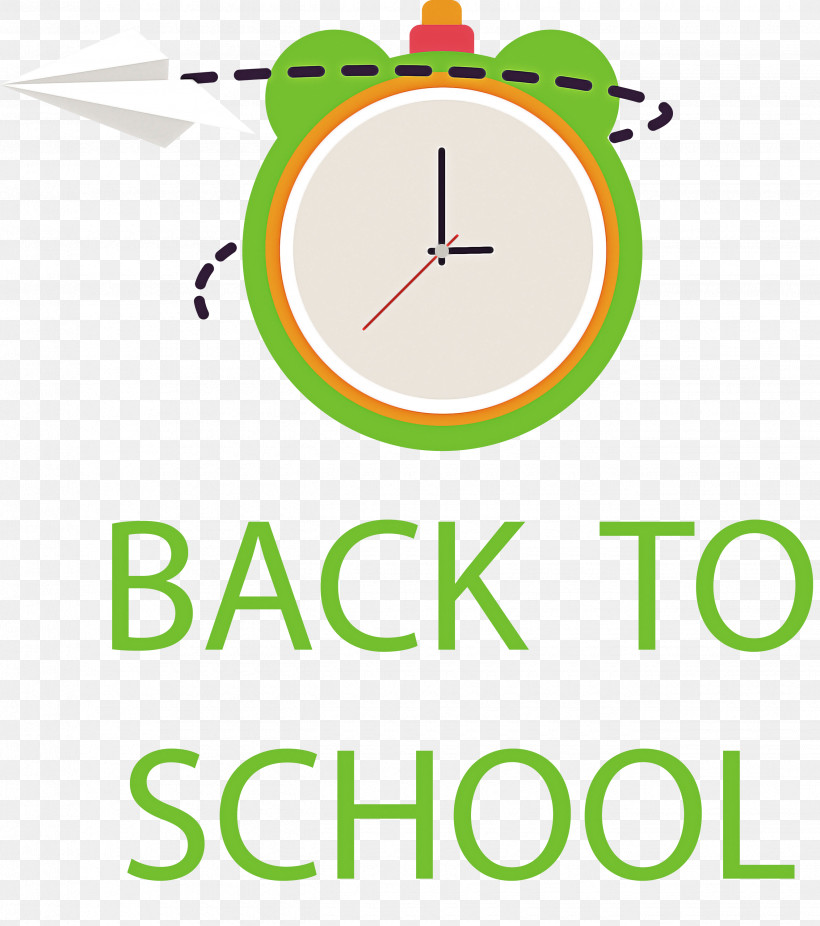 Back To School, PNG, 2655x3000px, Back To School, Alarm Clock, Alarm Device, Clock, Green Download Free