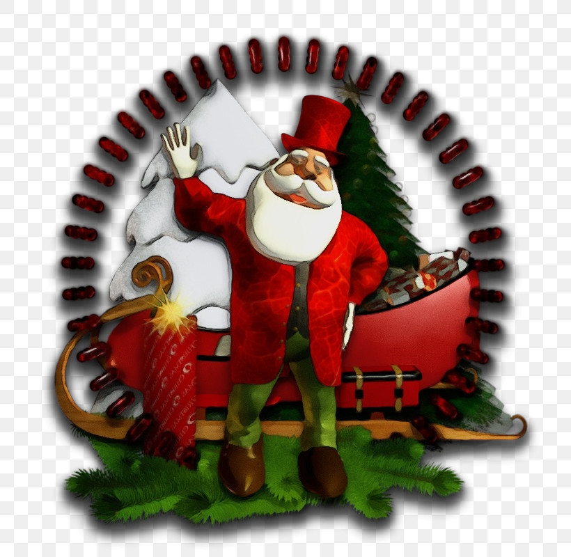 Santa Claus, PNG, 800x800px, Watercolor, Paint, Santa Claus, Wet Ink Download Free