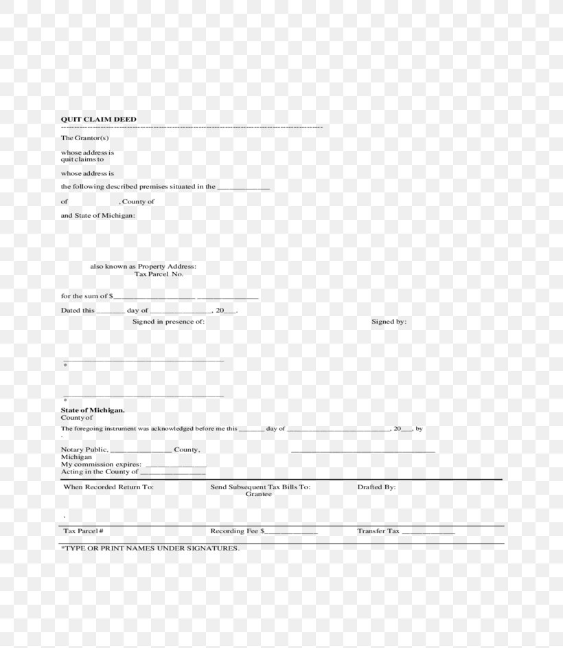 Document Quitclaim Deed Form Notary, PNG, 728x943px, Document, Area, Beneficiary, Brand, Clare Download Free