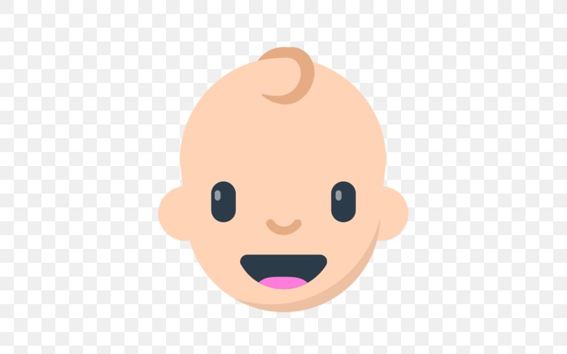 Emoji Infant Baby Bottles Sticker Diaper, PNG, 512x512px, Emoji, Baby Bottles, Cartoon, Cheek, Child Download Free
