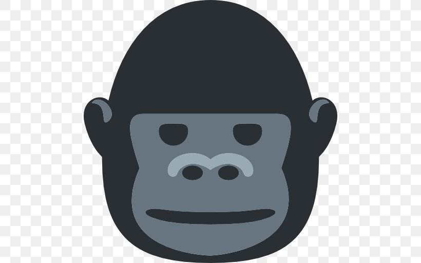 Emojipedia Gorilla Ape Android Nougat, PNG, 512x512px, Emoji, Android Nougat, Ape, Discord, Emojipedia Download Free