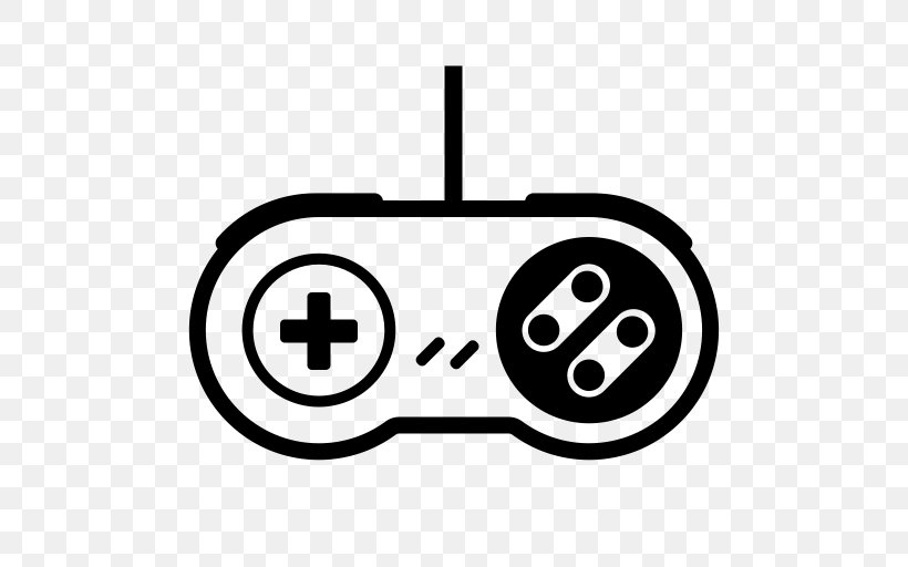 Super Nintendo Entertainment System PlayStation 4 Video Game Game Controllers, PNG, 512x512px, Super Nintendo Entertainment System, Area, Black And White, Emoticon, Game Download Free