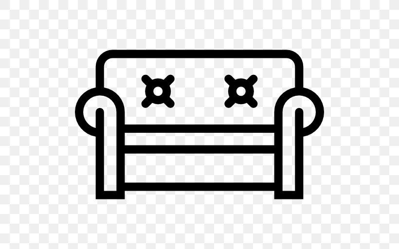 Couch Furniture Living Room Apartment, PNG, 512x512px, Couch, Apartment, Area, Bed, Black And White Download Free