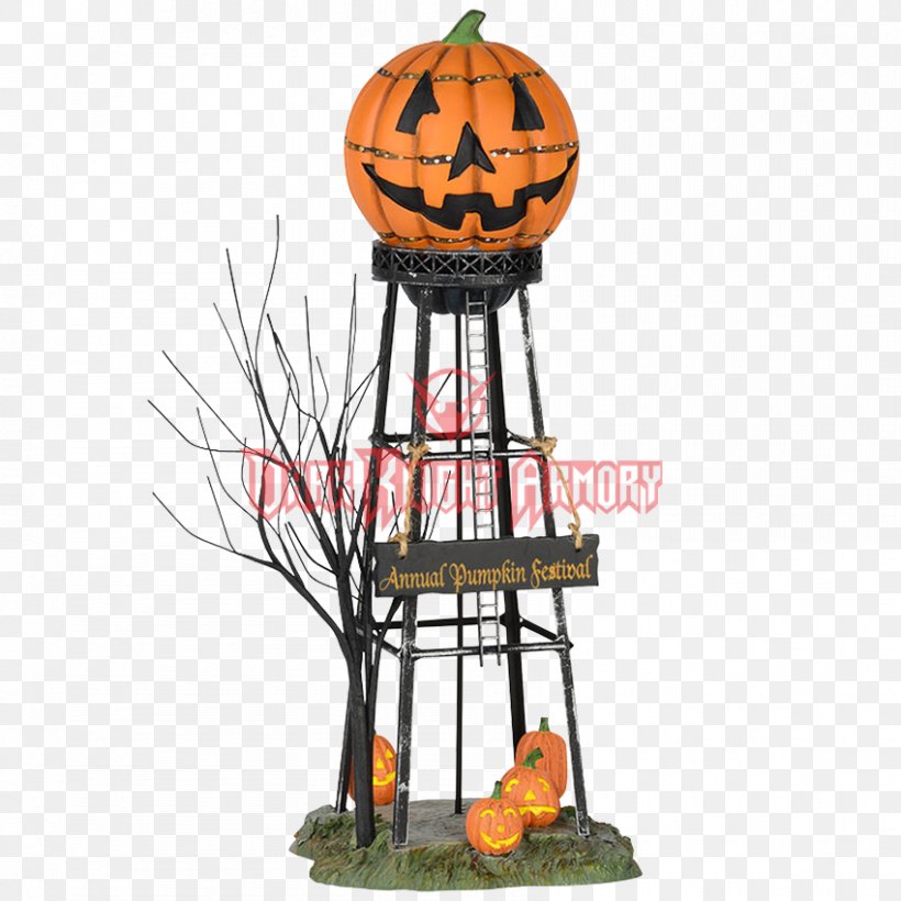 Department 56 Halloween Water Tower Holiday, PNG, 850x850px, Department 56, Halloween, Holiday, Jackolantern, Orange Download Free