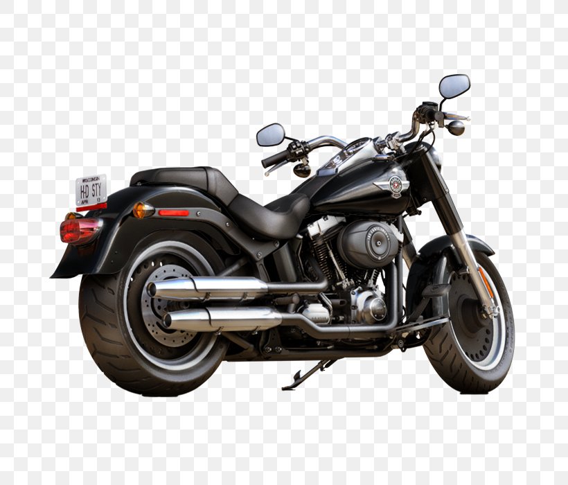 Harley-Davidson FLSTF Fat Boy Softail Motorcycle Harley-Davidson Sportster, PNG, 820x700px, Harleydavidson, Automotive Exhaust, Automotive Exterior, Bicycle, Bobber Download Free