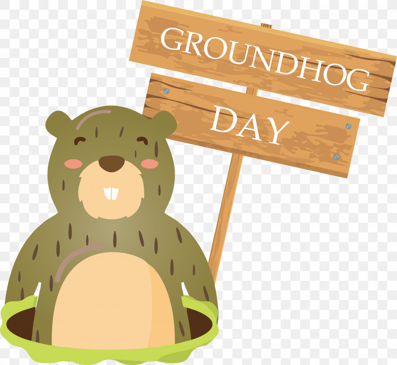 Groundhog Groundhog Day Happy Groundhog Day, PNG, 3000x2762px, Groundhog, Animal Figure, Bear, Beaver, Cartoon Download Free