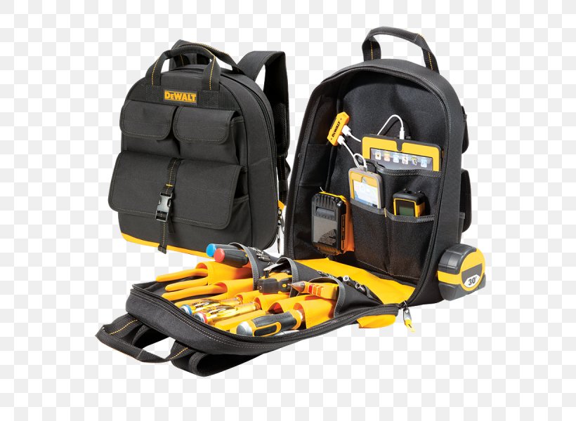 Hand Tool DeWalt DGC530 USB Charging Tool Back Pack DEWALT DGL523 Lighted Tool Backpack Bag, PNG, 600x600px, Hand Tool, Backpack, Bag, Dewalt, Hardware Download Free