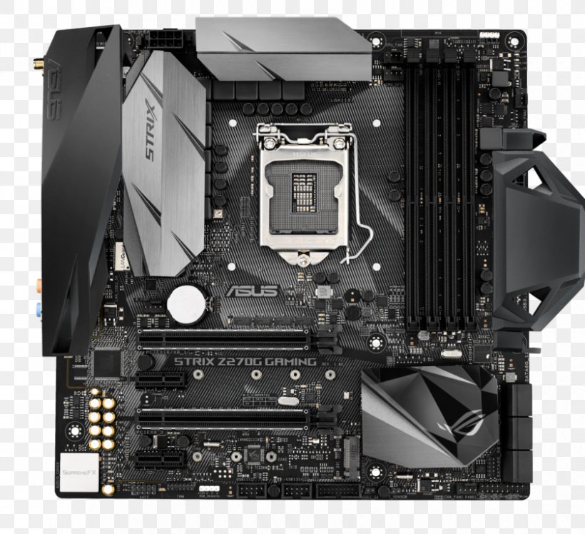 Intel LGA 1151 Motherboard MicroATX PCI Express, PNG, 840x767px, Intel, Asus Rog Strix Z270g Gaming, Atx, Computer Accessory, Computer Case Download Free