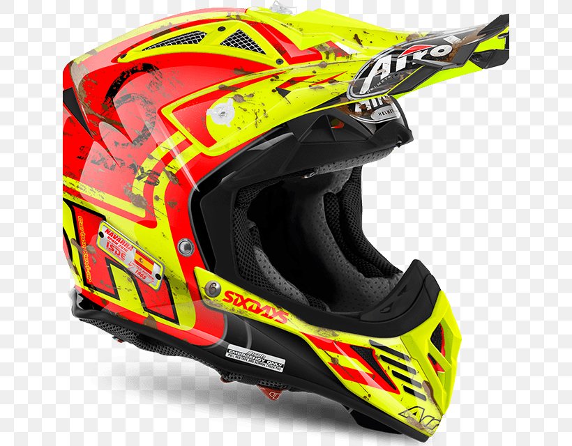 Motorcycle Helmets AIROH Kevlar International Six Days Enduro, PNG, 640x640px, Motorcycle Helmets, Airoh, Bicycle Clothing, Bicycle Helmet, Bicycles Equipment And Supplies Download Free