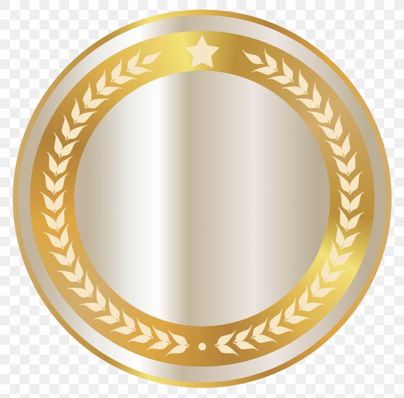 Gold Badge Clip Art, PNG, 5500x5425px, Gold, Badge, Color, Free, Oval Download Free