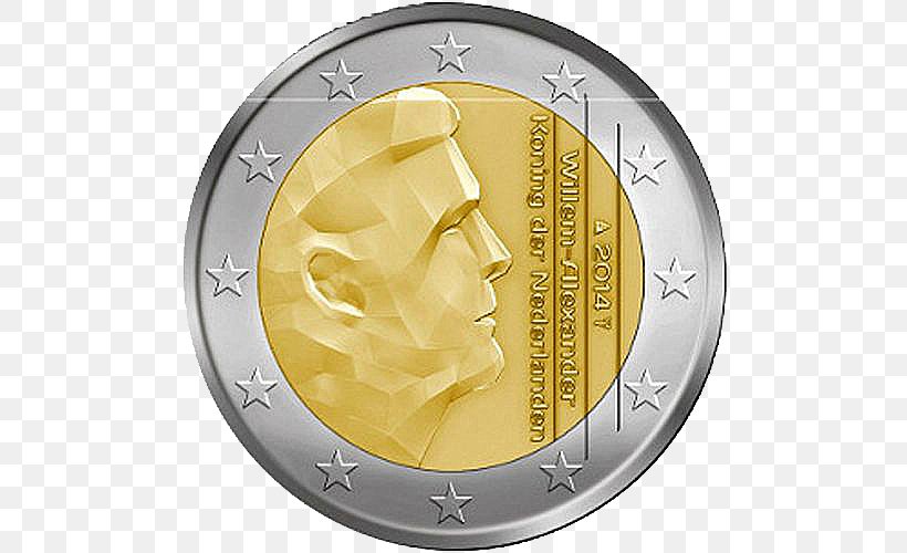 Netherlands Dutch Euro Coins 2 Euro Coin, PNG, 500x500px, 1 Euro Coin, 2 Euro Coin, 2 Euro Commemorative Coins, 20 Cent Euro Coin, 50 Cent Euro Coin Download Free