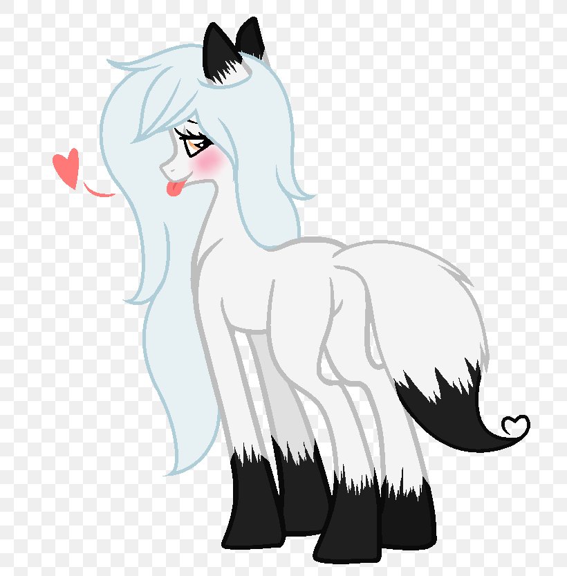 Cat Pony Mustang DeviantArt, PNG, 725x833px, Cat, Art, Black And White, Carnivoran, Cartoon Download Free