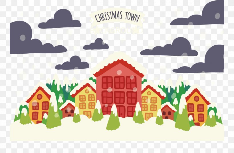 Night Christmas Clip Art, PNG, 1310x857px, Night, Area, Art, Christmas, City Download Free