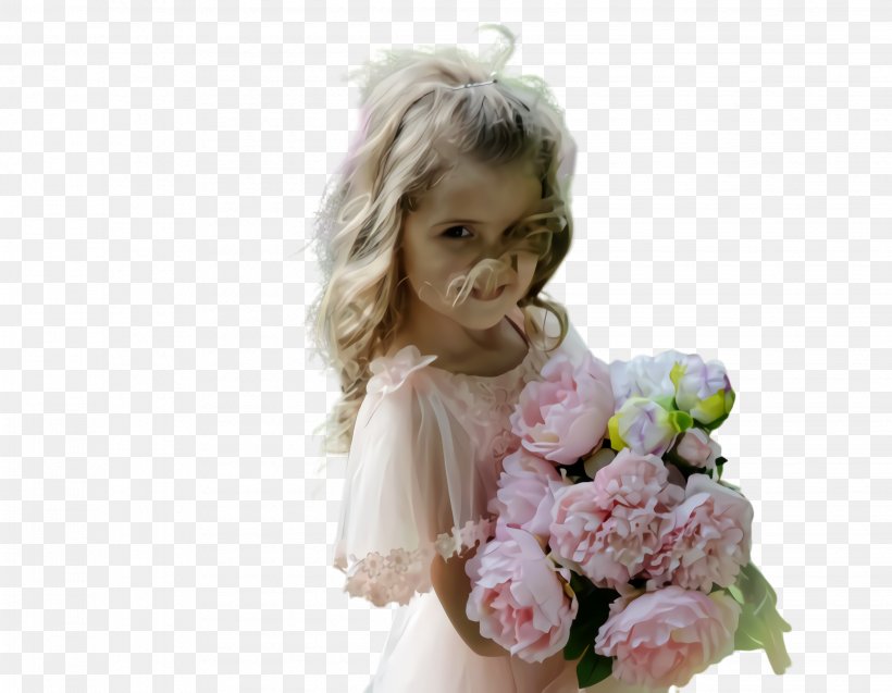 Pink Flower Cartoon, PNG, 2268x1764px, Girl, Blog, Bouquet, Child, Cut Flowers Download Free