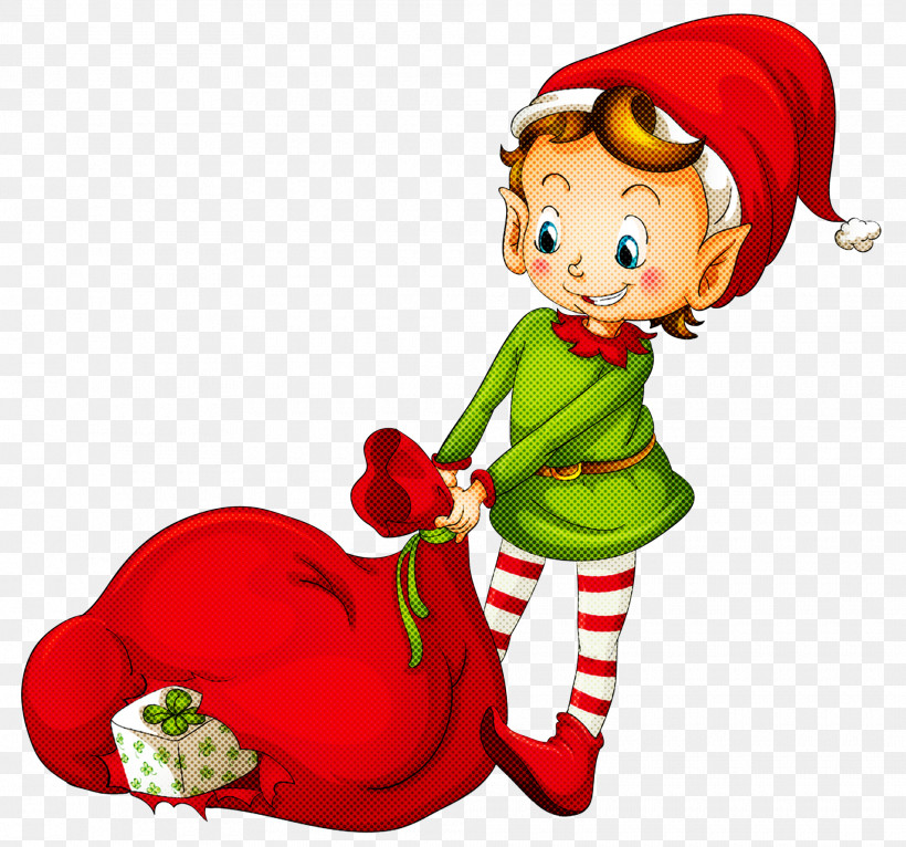 Santa Claus, PNG, 1980x1850px, Cartoon, Christmas, Christmas Elf, Christmas Eve, Plant Download Free