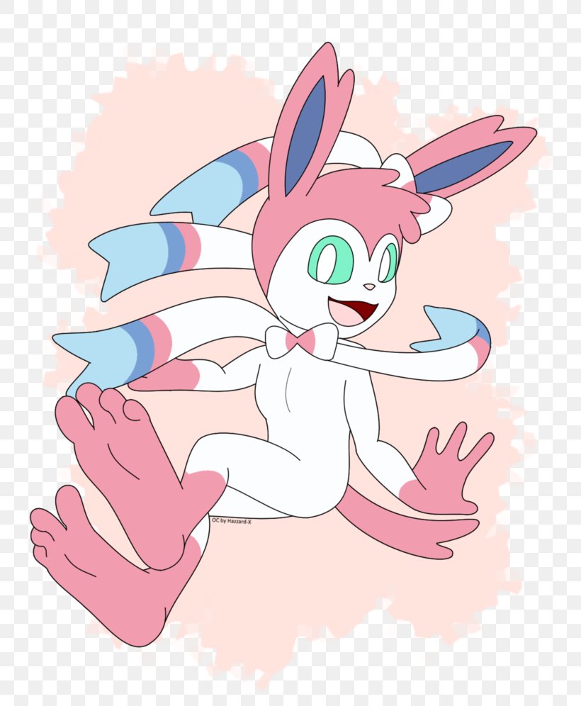 Pokémon X And Y Sylveon Rabbit Ribbon, PNG, 802x996px, Watercolor, Cartoon, Flower, Frame, Heart Download Free