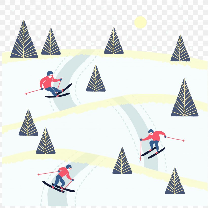 Skiing Poster Snow, PNG, 4167x4167px, Skiing, Boat, Boating, Cone, Poster Download Free