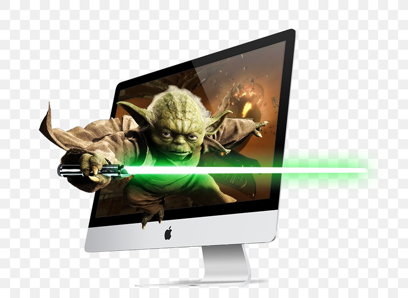Yoda Video Jedi Computer Monitors Multimedia, PNG, 720x600px, Yoda, Advertising, Are, Brand, Computer Monitor Download Free