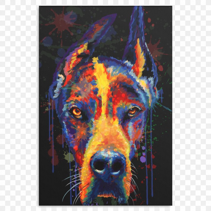 Dog Breed Modern Art Snout Painting, PNG, 1024x1024px, Dog Breed, Art, Breed, Carnivoran, Dog Download Free